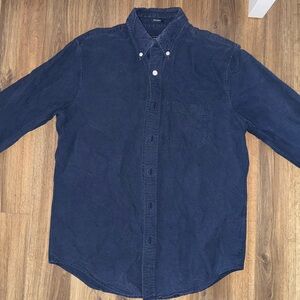 Abercrombie & Fitch Dark Blue Button-Down Shirt